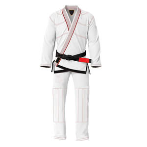 Uniforme de BJJ de Tela Elástica Suave, Kimono con Logotipo Frontal, Traje de Entrenamiento de Alta Calidad para Práctica Regular de Artes Marciales - Product Image 1