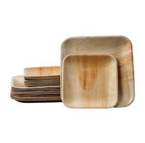 Assiettes biodégradables en feuilles de palmier d'arec, vaisselle jetable écologique pour mariage, fête, vaisselle compostable durable - Product Image 5