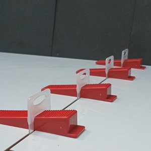 Clips de nivellement de carreaux réutilisables transparents Thien Quang Smart Tools en plastique PP, auto-adhésifs, pour nivellement industriel des carreaux - Product Image 6