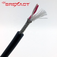 Câble DMX numérique AES/EBU 120 ohms en cuivre nu torsadé blindé avec connecteurs XLR, gaine PVC, 100m, conforme RoHS