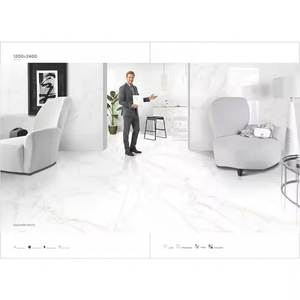 Dalles de céramique en pierre frittée de grande taille 1200x2400mm pour panneaux muraux de luxe, cuisines modernes, chambres et usage extérieur - Product Image 4