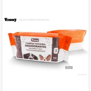 Salviette Umidificate per Animali Domestici 60 Unità/40 Unità 2 Confezioni 4 Confezioni Prodotto Premium per la Cura degli Animali - Product Image 3