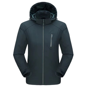 Veste à capuche légère pour homme et femme, séchage rapide, résistante à l'eau, coupe-vent, veste d'extérieur, bleu marine, noir, rose, violet, OEM personnalisé - Product Image 3