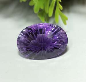 Pierre précieuse améthyste violette naturelle, coupe ovale, pierre lâche de haute qualité pour la fabrication de bijoux, conception de pendentif et de bague - Product Image 1