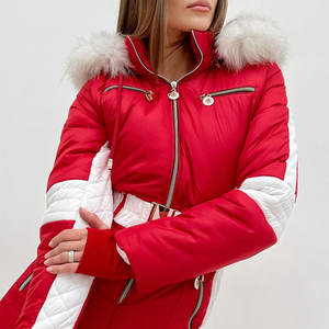 Ensemble de ski confortable avec capuche, coupe-vent personnalisé, nouveau look hiver, haute qualité, poids moyen - Product Image 5