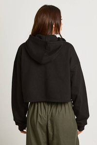 Sweat à capuche zippé pour femme, personnalisé, hiver, 100% coton, logo sur le devant, manches longues, couleur unie, poignets côtelés extensibles, couverture complète - Product Image 2