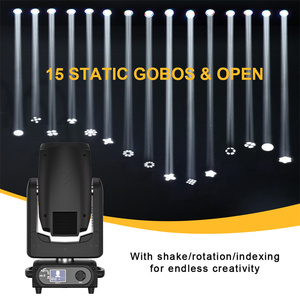ไฟหัวเคลื่อนที่ SHEHDS 320W 14R CMY Beam DMX512 24CH 27CH 8 ปริซึม 48 ปริซึม แสงบีมแคบ สำหรับคอนเสิร์ต ทัวร์ และงานอีเว้นท์ - Product Image 5