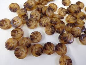 High Quality Custom Round 4-Hole Buffalo Horn Animal Style Durable <b>Handmade</b> Sewing Buttons for <b>Clothes</b> Shirt Suit - Product Image 2