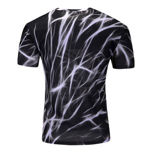 High Performance Men Sublimation <b>T</b> <b>Shirts</b> <b>Moisture</b> <b>Wicking</b> Fabric For Running Gym Training And Team Activities - Product Image 2