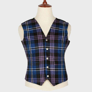 Chaleco de Tartán Negro para Hombre, Chaleco Escocés de 6 Botones, Ropa Formal de las Tierras Altas 2026 - Product Image 1