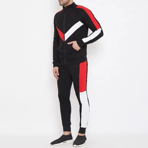 Ensemble de survêtement sportif personnalisé pour homme, à capuche, longueur genou, léger, avec blocs de couleur |   Extensible dans quatre sens |   Vêtements de sport en gros pour les salles de sport | - Product Image 4