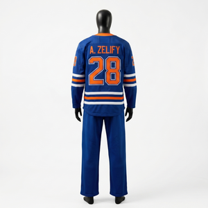 Jersey de Hockey Personalizado para Hombre, 320g, Malla Transpirable, Corte Regular, Cuello en V, Uniforme de Equipo, Venta al Por Mayor, OEM, ODM, Secado Rápido, UPF 50 - Product Image 2