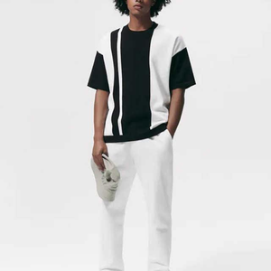 T-shirt pour homme style urbain, en coton, décontracté, coupe ample, manches courtes, mode estivale, fournisseur direct d'usine OEM en gros - Product Image 2