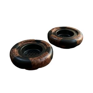 Quemador de Incienso y Bakhoor de Diseño Antiguo, de Madera y Resina, Ecológico, de la Mejor Calidad, Forma Redonda, Eléctrico, de la India - Product Image 2