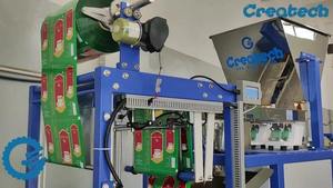 DELUXE INDUSTRIES Fully Automatic Electric Vertical Pouch Packing <b>Machine</b> for Food Grains Snacks Tea Date Printing High - Product Image 5