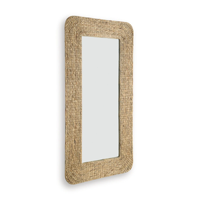 Best Choice Water Hyacinth Floor Standing <b>Mirror</b> Antique Floor <b>Mirror</b> Rustic Design Wholesale Price from Vietnam B2B - Product Image 3