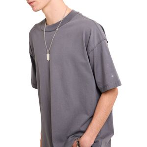 T-shirt Homme Personnalisé Oversize Effet Inversé en Coton Molletonné de Haute Qualité 100% Coton Uni Grande Taille avec Logo Avant – Meilleure Vente - Product Image 3