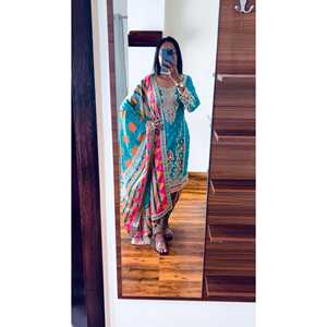 ชุดเสื้อ dhoti salwar และ dupatta สำหรับใส่ไปงานปาร์ตี้ไซส์ XL - Product Image 6