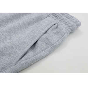 Pantalones Cortos Casuales de Algodón French Terry para Hombre con Cordón, Logotipo Personalizado, Bordado Pesado, Estilo Urbano con Parches y Apliques - Product Image 5