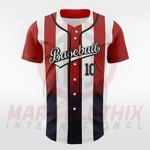 เสื้อเบสบอลพิมพ์ลายแบบรีดร้อนสั่งทำพิเศษ แขนสั้น พิมพ์ลายแบบซับลิเมชั่น สำหรับทุกเพศ - Product Image 2
