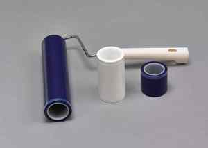 Rodillo Adhesivo para Eliminar Polvo y Pelusas, Rodillo de Limpieza Industrial para Cuartos Limpios, Doble Color Azul y Blanco - Product Image 3