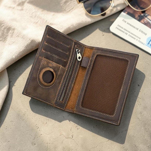 B2B Wholesale Genuine Leather Fashion Passport Holder Travel <b>Wallet</b> Daily Use Custom Logo <b>RFID</b> <b>Blocking</b> PTH-0101 - Product Image 4