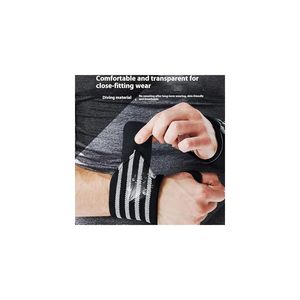 Custom Cashmere Fitness Weightlifting Wrist Wraps Breathable Lightweight Professional Protection Non-Slip <b>Hand</b> Support Gym Hook - Product Image 4