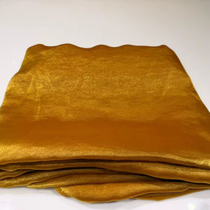 Tissu satiné tissé en polyester/nylon, surface brillante, finition douce, uni, poids moyen, largeur 44/45 pouces, pour mariage/spéciale occasion - Product Image 1