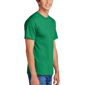 เสื้อยืดผ้าฝ้ายสำหรับผู้ชายสีแดงเข้มเสื้อคอลูกเรือแบบธรรมดาเสื้อยืดผ้าคอตตอนพิมพ์ลายเข้ารูปโลโก้ - Product Image 3