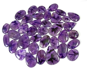 Cabochons en améthyste naturelle, prix de gros pour la fabrication de pendentifs et d'artisanat de bijoux - Product Image 1