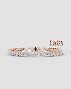สร้อยข้อมือเพชรทรงมาร์คีส์คุณภาพเยี่ยมสำหรับผู้หญิง เพชรเพาะเลี้ยงในห้องปฏิบัติการ ได้รับการรับรอง สร้อยข้อมือเพชรที่เป็นธรรม สง่างาม เหมาะสำหรับสวมใส่ทุกวัน - Product Image 6