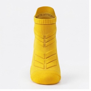 Yellow Ankle <b>Socks</b> <b>Breathable</b> Knitted Running <b>Socks</b> for Adults Solid Color Sport Wear - Product Image 1