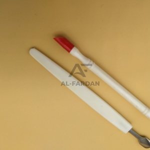 Pousse-cuticules en acier inoxydable japonais de haute qualité, couleur blanche, outil de manucure et pédicure - Product Image 4
