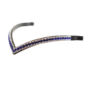 สายรัดคิ้วม้าหนังแท้พร้อมคริสตัล3แถว,สินค้าจากอินเดียขายส่งทุกขนาด - Product Image 1