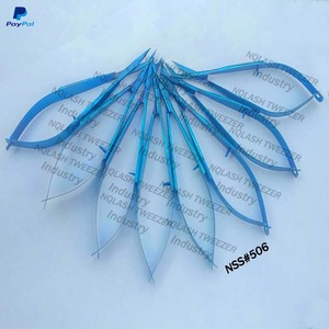 Tijeras de microcorte de acero inoxidable de punta recta para cejas, de última tendencia, con resorte, para bordado, de visón sostenible - Product Image 5