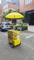 Chariot à glaces mobile, chariot alimentaire à pousser à la main pour l'extérieur, à vendre