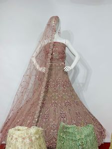 Nueva colección Arwah Heavy Bridal Flair Blusas largas Dupattas 7 diseños 5 colores Full Jarkan Stones Pearl Moti Indian Clothing - Product Image 4