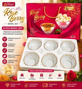 Juego de 6 Tazones para Pudín, Caja de Vidrio para Servir Postres con Tapa y Cuchara, Apta para Congelador, Elegante Juego de Regalo para Comida en Casa o Fiestas - Product Image 6