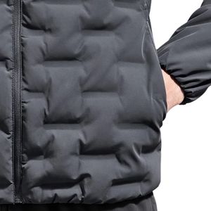 <b>Mens</b> Quilted Technical Funnel Neck <b>Jacket</b> Hybrid <b>Lightweight</b> Insulated Windproof Outdoor Casual <b>Jacket</b> for Winter Travel and - Product Image 6