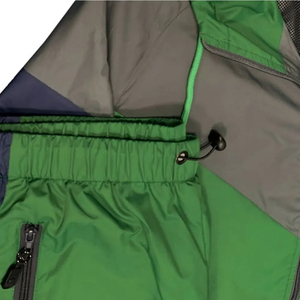 Ensemble de vêtements de sport unisexe à blocs de couleur, sweat à capuche à manches longues, polyester à séchage rapide, vert, gris, marine - Product Image 3