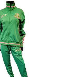 ชุดกีฬาสไตล์กรีกชุดวอร์มวินเทจเฮฟวีเวตสำหรับนักศึกษามหาวิทยาลัยย้อมสีพื้นเรียบใส่ได้ทั้งชายและหญิง - Product Image 2