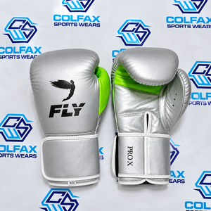 Gants de boxe Fly Prox 14 oz en cuir avec fermeture auto-agrippante pour adultes, équipement d'entraînement de haute qualité, designs de logo personnalisés, professionnels et légers - Product Image 2