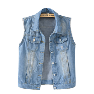 Chaqueta de Mezclilla Azul para Hombre, Chaqueta Vaquera Clásica, Ropa Exterior Informal, Estilo Urbano, OEM ODM - Product Image 6