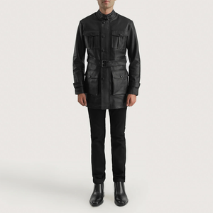 Veste en cuir pour homme de qualité supérieure, respirante, imperméable, longue, chaude pour l'hiver, avec un matériau confortable, au meilleur prix, faible MOQ - Product Image 5