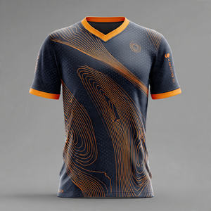 Camiseta de Fútbol Americano Blanca OEM, Manga Corta, Cuello en V, Camiseta de Entrenamiento Unisex - Product Image 5