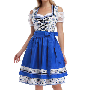 Vestido Dirndl Bávaro de Diseño Único al por Mayor, Elegante Vestido Tradicional de Oktoberfest para Mujer, Mini Vestido Dirndl con Blusa - Product Image 3
