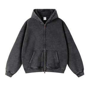 <b>Pink</b> Unisex Oversized Zip-Up Hooded <b>Sweatshirt</b> Eco-Friendly 100% Cotton Fleece Casual Winter Wear Regular Fit Long Sleeve - Product Image 3