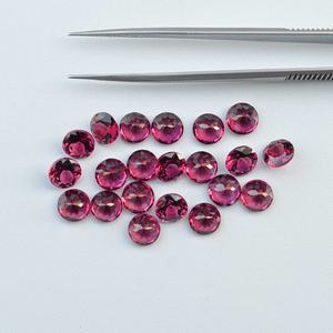 Pierre précieuse naturelle de 4 mm, grenat magenta du Malawi, taille ronde facettée, grenat umbalite rouge rosé, pierre semi-précieuse à vendre - Product Image 2