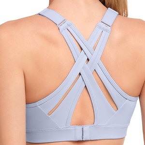 OEM High Fashionable Women's Shoulder Crop Sports <b>Bras</b> Spandex Lining Best Selling Padded Yoga Sports <b>Bra</b> <b>Low</b> Online Sports <b>Bras</b> - Product Image 2