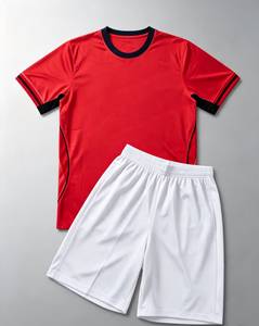 Maillot de football personnalisé pour homme 100 % polyester respirant col rond manches courtes uniforme de football d'été impression numérique rapide - Product Image 3